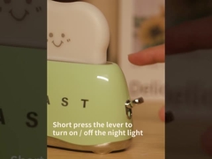 DIY Cute Desk Decor Toaster Lamp Home Decoration Night Light with Timer and Rechargeable